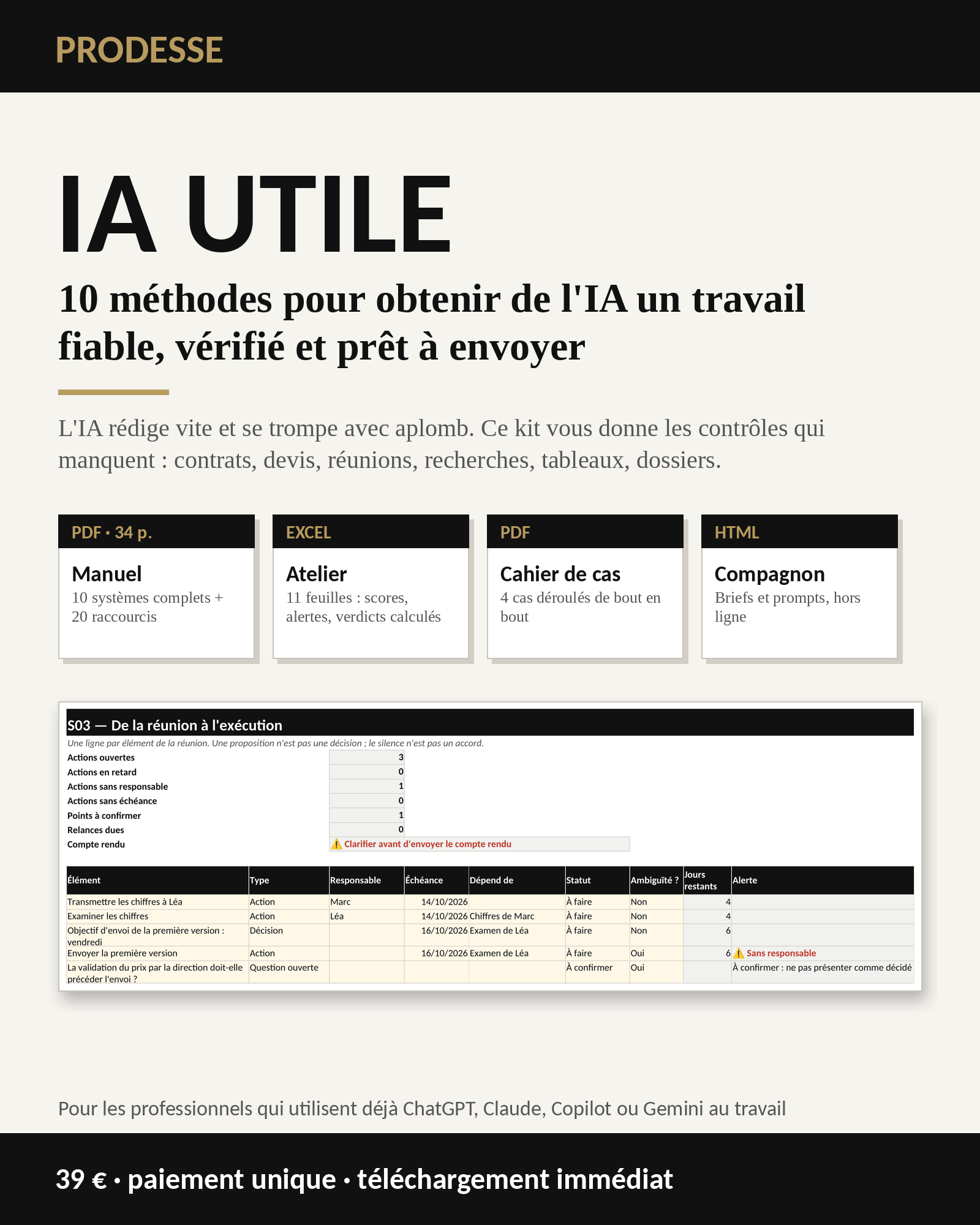 Aperçu du pack IA UTILE